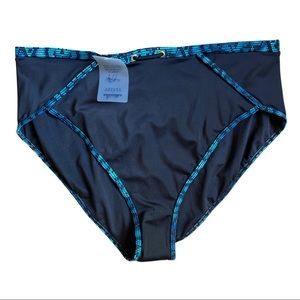 NWT Swimsuits For All Ashley Graham | Black Swimsuit Swim Bottom Snake Trim | 20